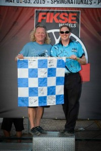 SKUSA CEO Tom Kutscher was one of three Blue Flag drawing winners (Photo: On Track Promotions - otp.ca)
