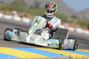 SKUSA #2 TaG Senior plate holder Louie Pagano ended the day at the top of the order in Final Practice (Photo: On Track Promotions - otp.ca)
