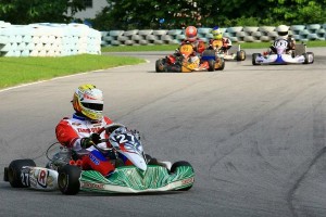 Castaneda piloting the Tony Kart/Vortex package