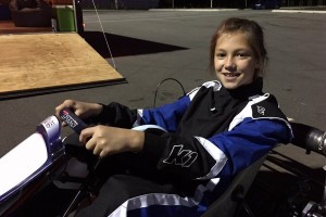 Jayden did chores and sold electronic games toward purchasing her first kart