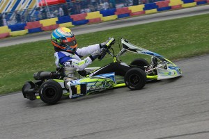 A photo finish gave David Malukas his second TaG Junior victory on the season, his first with CompKart (Photo: EKN)