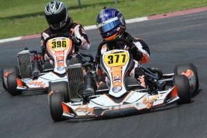 Connor Ford (#377) and Thomas Beaudoin (#396) split the wins in Rotax Senior (Photo: Dreams Captured Photography)