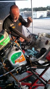 Scott Kalish preparing Kyle's Franklin Motorsports Merlin with SwedeTech power (Photo: K Kalish)