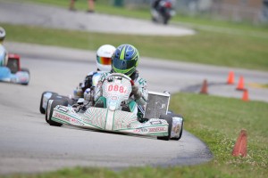 Sam Cate was one of two local drivers to win in Leopard Pro (Photo: Kathy Churchill - Route66kartracing.com)
