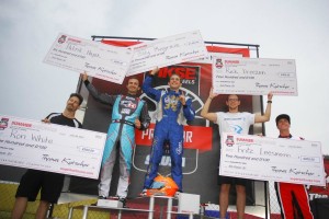 Billy Musgrave took home the $1,000 check for the highest point total in the S1 Pro Stock Moto headline category (Photo: On Track Promotions - otp.ca)