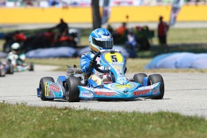 Jason Welage earned his first victory on the year in Mini Rok Cadet (Photo: EKN)
