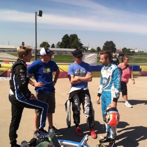 IndyCar drivers Josef Newgarden and Scott Dixon are planning a return to the RoboPong, with James Hinchcliffe making his return to the seat for the first time in the Dan Wheldon Memorial (Photo: EKN)
