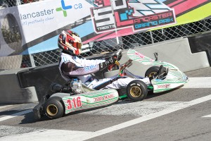'Lancaster Kid' Brenden Baker scored the heat race win in TaG Senior (Photo: EKN)