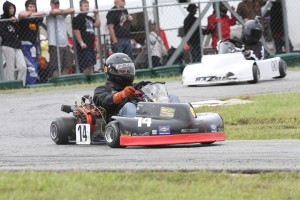 Eric Fagan was fast all weekend, crossing the finish line first in LO206 Heavy 1 but was DQ'ed for the wrong spark plug (Photo: Double Vision Photography)