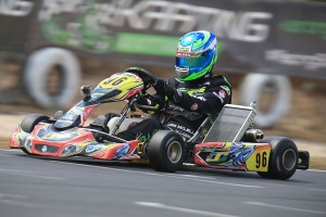 Holden Kart Team driver Liam McLellan was victorious in KF2 to also secure the James Courtney Perpetual Trophy (Pic: Coopers Photography)