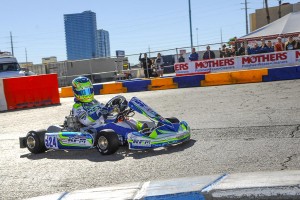 2015 KFJ World Champion and 2014 TaG Junior SuperNats winner Logan Sargeant is making his first TaG Senior start (Photo: On Track Promotions - otp.ca)