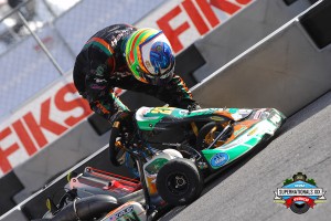 Contact with the barriers started off the SuperNationals for Kalish (Photo: On Track Promotions - otp.ca)