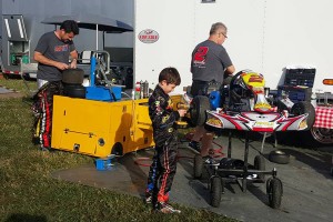 Three generations of Gafrarars were in the pit area at Daytona, with both Chuck and his son Caleb on-track as part of the action