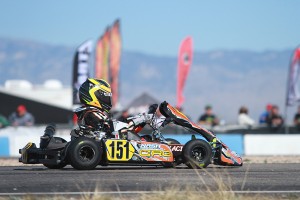 Marco Kacic is looking to extend his lead in Mini Max (Photo: EKN)
