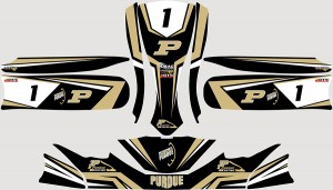An example of a graphics kit for the National Collegiate Karting Gas Grand Prix