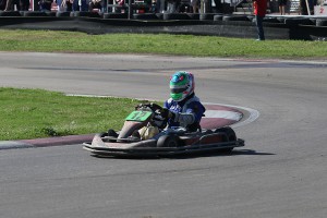 Trey nearing the end of another 24 hour karting event (Photo: Perry Herndon)