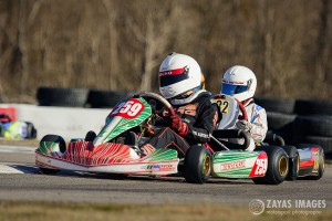 Tyler Bruno (#259) starts off the 2016 season by claiming both days in Rotax Junior Max aboard his new Tony Kart (Photo: Zayas Images)