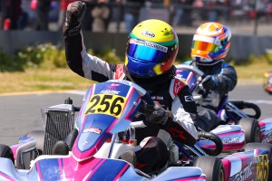 Carter Herrera landed his first Junior Max victory with a third to first move on the final lap (Photo: SeanBuur.com)