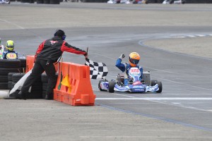 Billy Musgrave doubled up in the win column, scoring the S1 Pro Stock Moto win and the TaG Senior victory (Photo: Kart Racer Media)
