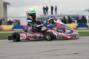 Braden earned the USPKS opening round victory in IAME Pro (Photo: EKN)