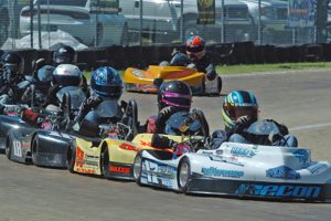 Trent Reed leads Junior 3 racers (Photo: Bruce C. Walls/Action Sports Photos)
