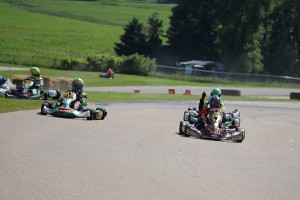 Northrop slipped past the Merlin karts for his first USPKS victory (Photo: Kathy Churchill - USPKS)