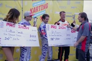 S1/S2 Pro podium with Billy Musgrave taking home $2,500 (Photo: KartRacerMedia.com)
