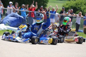 Josh Hotz won both days in the IAME Senior division (Photo: Kathy Churchill - Route66SprintSeries.com)