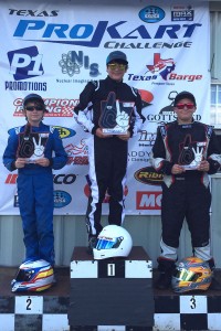 Cade McKee took the top step of the podium for the first time in Rotax Junior (Photo: TPKC)