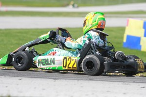 IAME Junior drivers are chasing Sam Mayer in the point standings (Photo: EKN)