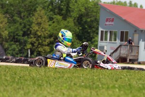 Caleb Bacon piloting the Parolin chassis around the US Air Motorsports Raceway (Photo: EKN)