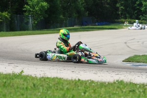 Alex Bertagnoli drove away with the victory in IAME Junior (Photo: EKN)