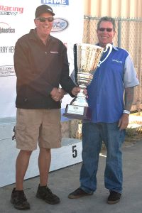 Doug Fleming and Silver Cup for Engine Builder