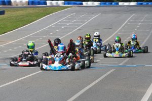 An amazing last race of the weekend in Yamaha Cadet with Nicholas Terlecki scoring the victory (Photo: EKN)