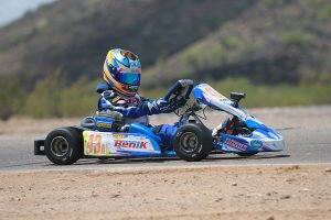 Oliver Denny is one of two British drivers pacing the Micro Swift category (Photo: EKN)