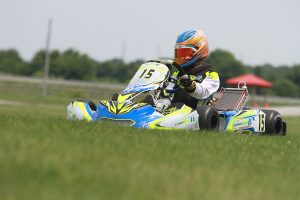 Nicholas d'Orlando notched the Pro IAME Junior win to sweep the weekend (Photo: EKN)