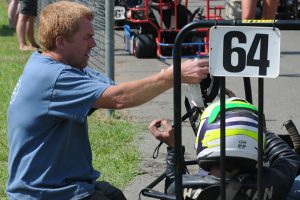 JeremyHarsham and a crewmember on Senior Champ’s grid