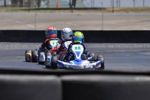 Carson Morgan doubled up in the win column, winning Junior 1 Comer and Mini Swift (Photo: Kart Racer TV)
