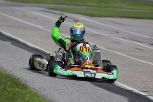 Austin Schaff was perfect on the weekend in the IAME Junior division (Photo: Kathy Churchill - Route66SprintSeries.com)
