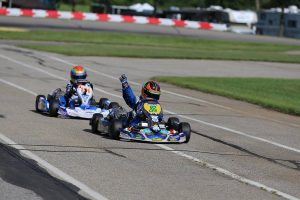 Two wins on the weekend for Christian Miles, his first two in the IAME Rookie class (Photo: Kathy Churchill - Route66SprintSeries.com)