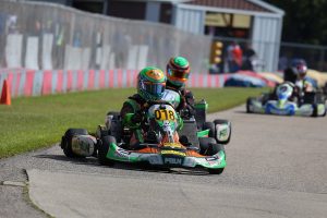Austin Schaff dominated the IAME Junior division in Dousman (Photo: Kathy Churchill - Route66SprintSeries.com)