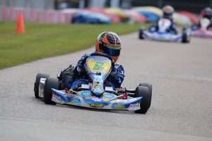 Christian Miles doubled up in the win column for a second straight weekend in IAME Rookie (Photo: Kathy Churchill - Route66SprintSeries.com)