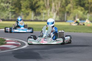 Myles Rowe became a first time winner in the IAME Junior division (Photo: EKN)