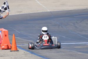Alan Sciuto is back behind the wheel of a kart, driving to a sweep in the Open Shifter category (Photo: Kart Racer TV)