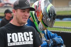 Cal Stewart all smiles this weekend after his five wins at the Rock Island Grand Prix (Photo: EKN)