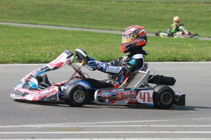 Braden Eves was awarded the victory in IAME Pro (Photo: EKN)