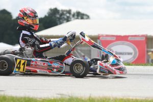 Braden Eves holds the advantage in both Yamaha and IAME Senior championships (Photo: EKN)