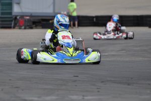 Austin Garrison made the trek from Florida to win the X30 Pro division (Photo: Kart Racer TV)