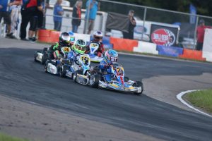 Logan Adams bounced back from a DQ Saturday to win Yamaha Cadet main event on Sunday (Photo: Kathy Churchill - Route66SprintSeries.com)