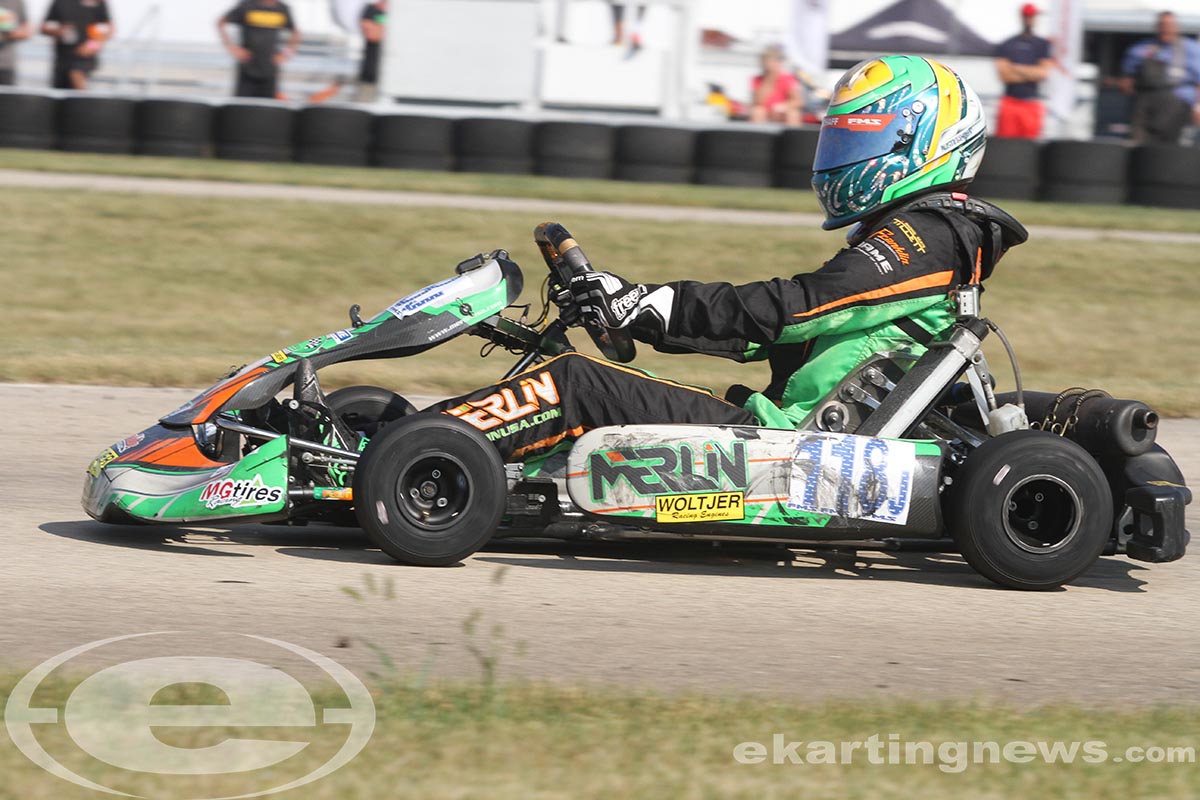 Austin Schaff swept the day in IAME Junior (Photo: EKN)